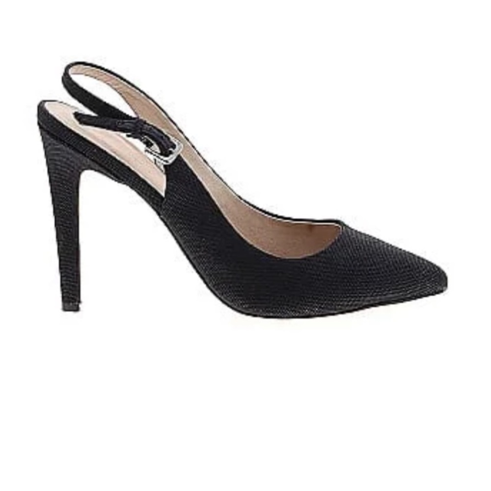 Joe’s jeans black slingback heels